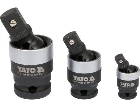 YATO - ZESTAW PRZEGUBÓW UDAR  1/4"; 3/8"; 1/2" - YT-10642 - 2