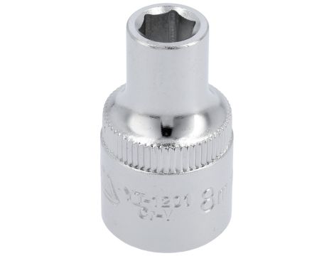 YATO - NASADKA  8MM 1/2"6-KĄT. CV KRÓTKA - YT-1201