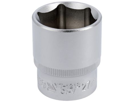 YATO - NASADKA 27MM 1/2"6-KĄT. CV KRÓTKA - YT-1218