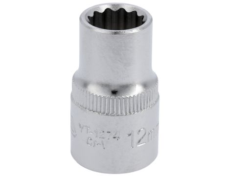 YATO - NASADKA 12MM 1/2"  12-KĄT. CV  KRÓTKA - YT-1274