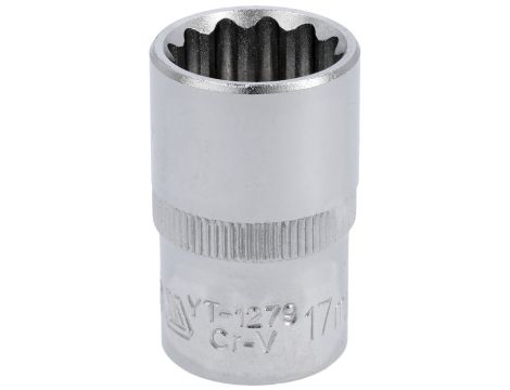 YATO - NASADKA 22MM 1/2"  12-KĄT. CV  KRÓTKA - YT-1284
