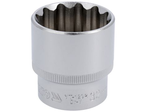 YATO - NASADKA 32MM 1/2"  12-KĄT. CV  KRÓTKA - YT-1292