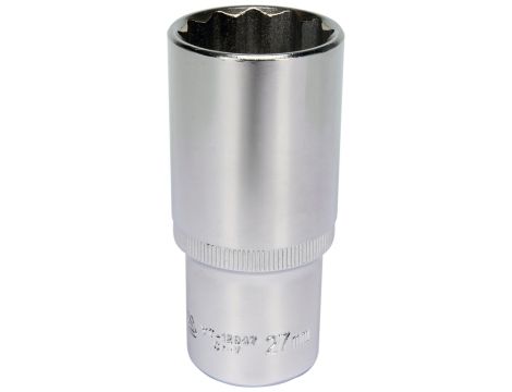 YATO - NASADKA 27MM 1/2"  12-KĄT. CV DŁUGA - YT-12947
