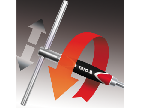 YATO - KLUCZ TYP T Z OBROTOWĄ RĄCZKĄ  10MM - YT-1554 - 4