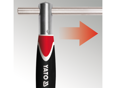 YATO - ADAPTER TYP-T Z OBROTOWĄ RĄCZKĄ 1/4" - YT-1565 - 2