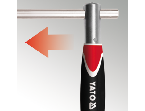 YATO - ADAPTER TYP-T Z OBROTOWĄ RĄCZKĄ 1/4" - YT-1565 - 3
