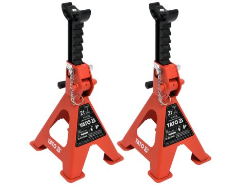 YATO - PODSTAWKI POD SAMOCHÓD 2T 2 SZT - YT-17310