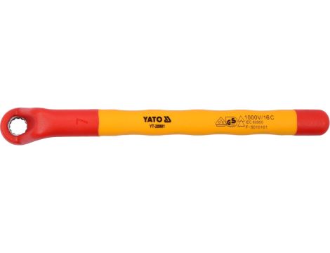 YATO - KLUCZ OCZKOWY ODGIĘTY IZOLOWANY 7MM VDE - YT-20981 - 2