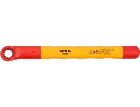 YATO - KLUCZ OCZKOWY ODGIĘTY IZOLOWANY 8MM VDE - YT-20982