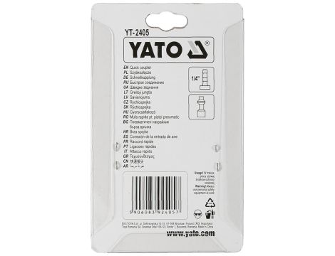 YATO - ZŁĄCZE GNIAZDO D NA WĄŻ 1/4" - YT-2405 - 3