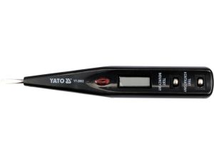 YATO - PRÓBNIK NAPIĘCIA 12-250V LCD - YT-2862