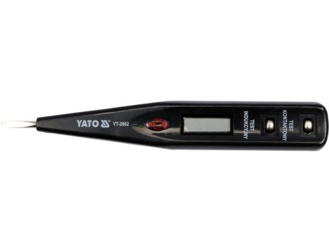 YATO - PRÓBNIK NAPIĘCIA 12-250V LCD - YT-2862