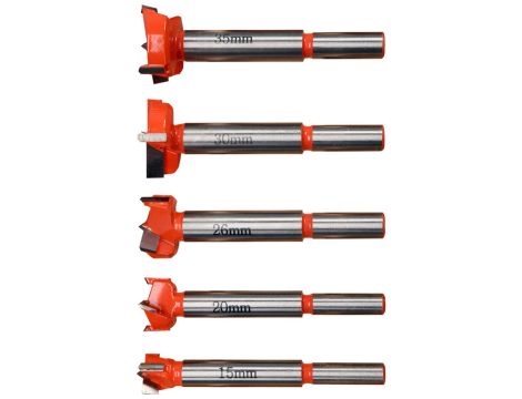 YATO - WIERTŁA POD ZAWIASY 15-35MM 5CZ. - YT-33015 - 2