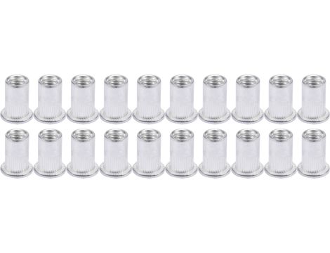 YATO - NITONAKRĘTKI ALUMINIOWE M3, 20SZT - YT-36451