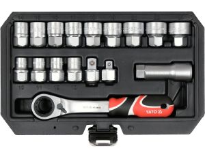 YATO - ZESTAW NASADEK PRZELOT. SPLINE 3/8