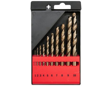 YATO - ZESTAW WIERTEŁ DO METALU CO-HSS 10 SZT. - YT-41603