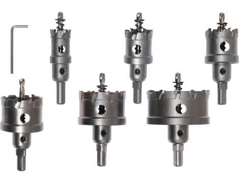 YATO - ZESTAW OTWORNIC TCT DO METALU 6SZT. - YT-44077