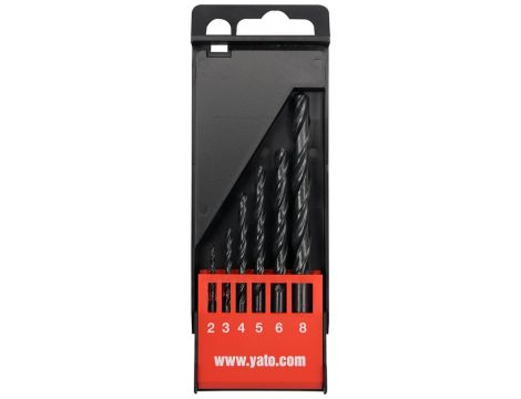 YATO - ZESTAW WIERTEŁ DO METALU HSS 6SZT 2-8MM - YT-4460