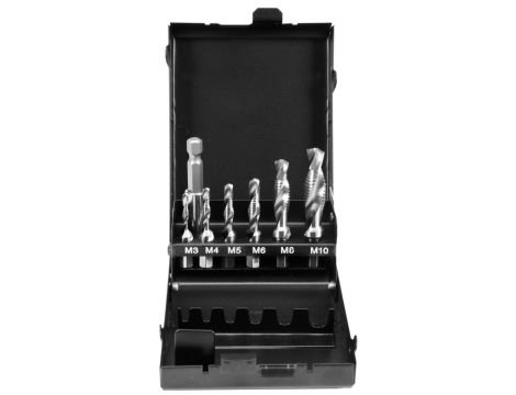 YATO - ZESTAW WIERTŁA-GWINTOWNI M3-M10 7SZT HEX - YT-44849
