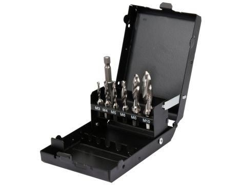 YATO - ZESTAW WIERTŁA-GWINTOWNI M3-M10 7SZT HEX - YT-44849 - 2