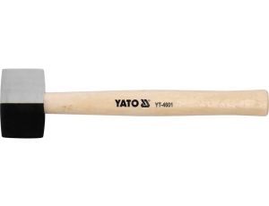 YATO - MŁOTEK GUM.CZARNO-BIAŁY Z DREWN.R.340G - YT-4601