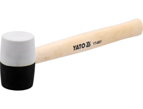 YATO - MŁOTEK GUM.CZARNO-BIAŁY Z DREWN.R.340G - YT-4601 - 2