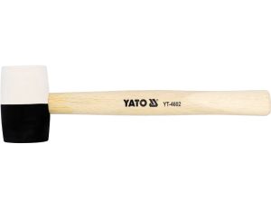 YATO - MŁOTEK GUM.CZARNO-BIAŁY Z DREWN.R.370G - YT-4602