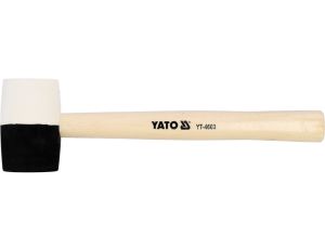 YATO - MŁOTEK GUM.CZARNO-BIAŁY Z DREWN.R.580G - YT-4603