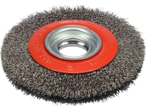 YATO - SZCZOTKA TARCZOWA 150MM ⌀32MM INOX - YT-47554 - 2