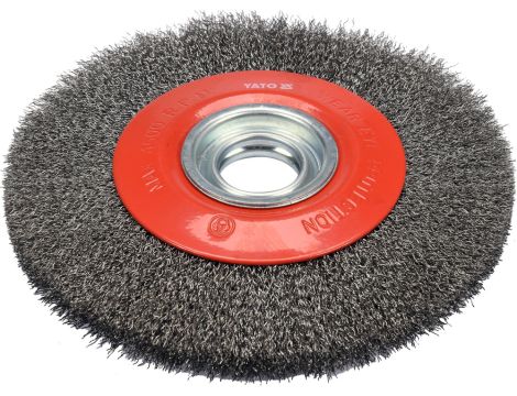 YATO - SZCZOTKA TARCZOWA 200MM ⌀32MM INOX - YT-47555 - 2