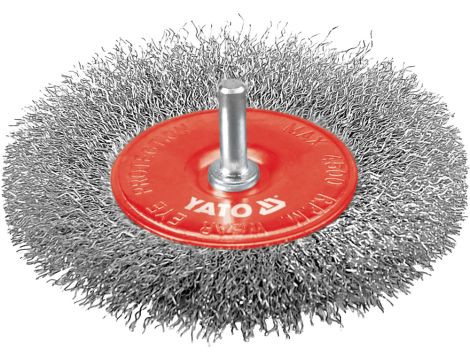 YATO - SZCZOTKA TARCZOWA Z TRZPIEN. 100MM INOX - YT-4758