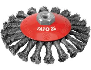YATO - SZCZOTKA TARCZOWA GWINT. 125mm INOX - YT-4764