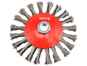 YATO - SZCZOTKA TARCZOWA GWINT. 125mm INOX - YT-4764 - image 2