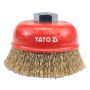 YATO - SZCZOTKA CZOŁ GWINT, 100mm DRUT MOSIĄDZ - YT-4766 - 3