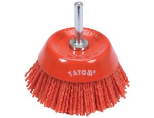 YATO - SZCZOTKA TARCZOWA  75MM NYLON TRZPIEŃ - YT-47782