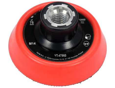 YATO - UCHWYT MOCUJĄCY 75MM Z RZEPEM, M14 - YT-47860