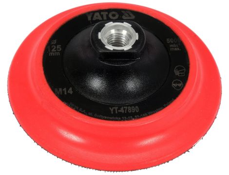 YATO - UCHWYT MOCUJĄCY 125MM Z RZEPEM, M14 - YT-47890