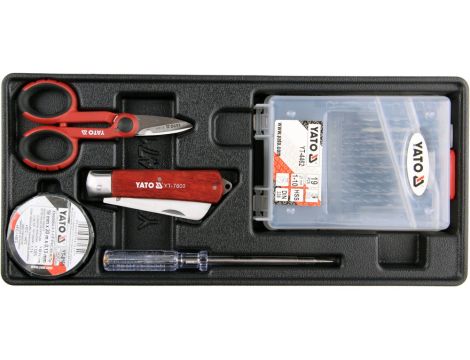 YATO - WKŁAD DO SZUFLADY WIERTŁA,NARZĘDZ. 23CZ. - YT-55471