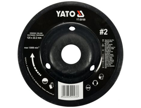 YATO - TARNIK WYPUKŁY 125mm NR2 - YT-59169