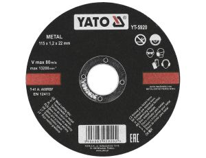 YATO - TARCZA DO CIĘCIA METALU 115x1,2x22 - YT-5920