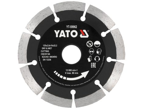 YATO - TARCZA DIAMENTOWA 125MM SEGMENTOWA - YT-59962