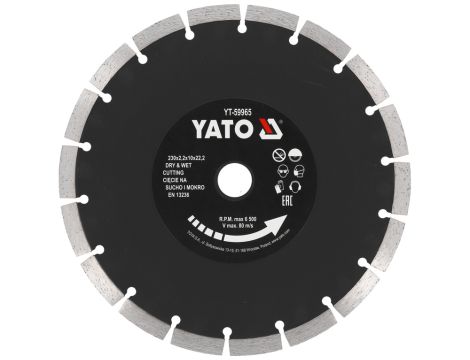 YATO - TARCZA DIAMENTOWA 230MM SEGMENTOWA - YT-59965