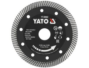 YATO - TARCZA DIAMENTOWA TURBO 125MM DO GRESU - YT-59982