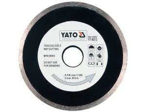 YATO - TARCZA DIAMENTOWA PEŁNA - EN 125MM - YT-6013