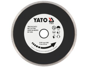 YATO - TARCZA DIAMENTOWA PEŁNA - EN 180MM - YT-6014