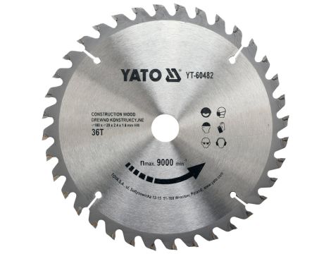 YATO - TARCZA WIDIOWA DO DREWNA 180X36TX20MM - YT-60482