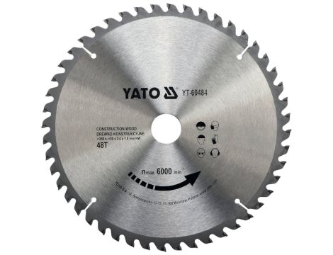 YATO - TARCZA WIDIOWA DO DREWNA 250X48TX30MM - YT-60484