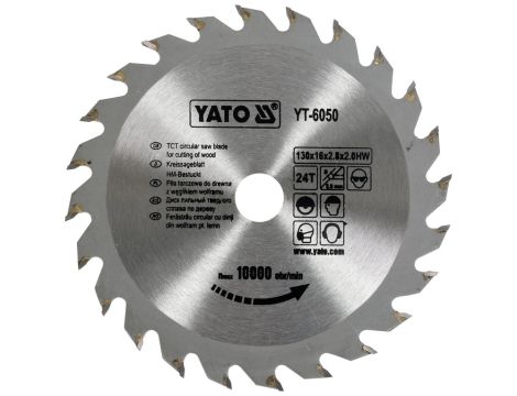 YATO - TARCZA WIDIOWA 130X24TX16 MM - YT-6050