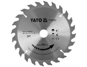 YATO - TARCZA TCT DO DREWNA 160X24TX20MM - YT-60551