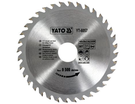 YATO - TARCZA WIDIOWA 160X36TX30 MM - YT-6057